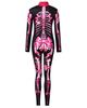 Kids Womens Halloween Costume Skeleton Cosplay Bodysuit Skinny Catsuit Jumpsuit