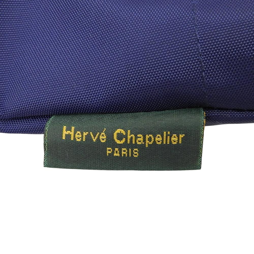 Herve Chapelier Excellent condition nylon boat-shaped tote bag, size M, women's, blue, 1027N Tote Bag blueUsed