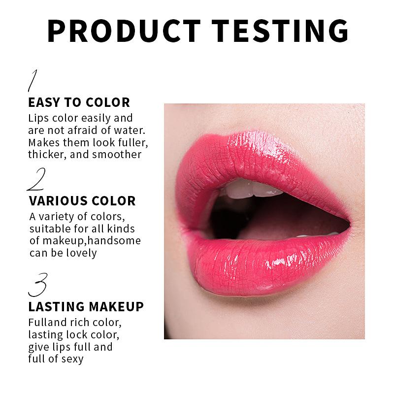 Matte Lippenstift Antihaft-Cup Wasserdicht Langlebig Hook Line Glatter Samt Lippenstift Bleistift