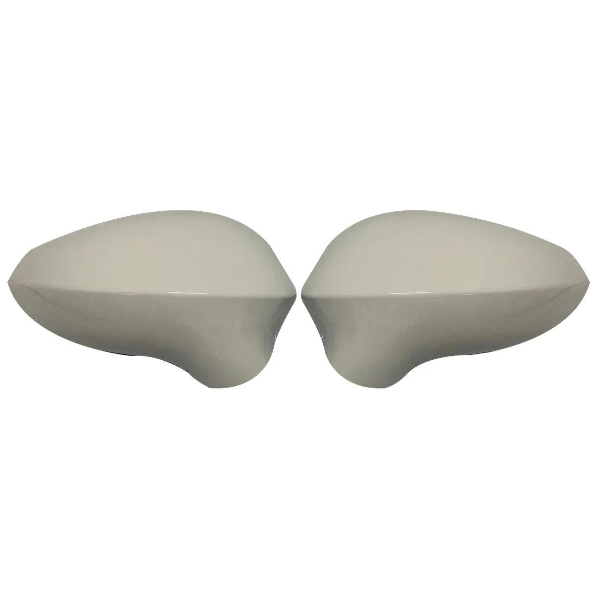 

Пара сменных чехлов на боковые зеркала заднего вида, крышка для Seat Leon MK2 1P Ibiza MK4 6J Exeo 3R 2008-2017, автомобильные аксессуары, черный/белый Gloss White