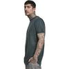 T-shirt long - Urban Classics - SHAPED - Bottlegreen - Col arrondi - Manches courtes