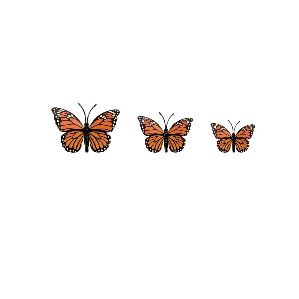 12PCS Attractive Room Decor Butterfly Sticker Exquisite Butterfly Wall Decor Exquisite Three-dimensional Butterfly for Halloween