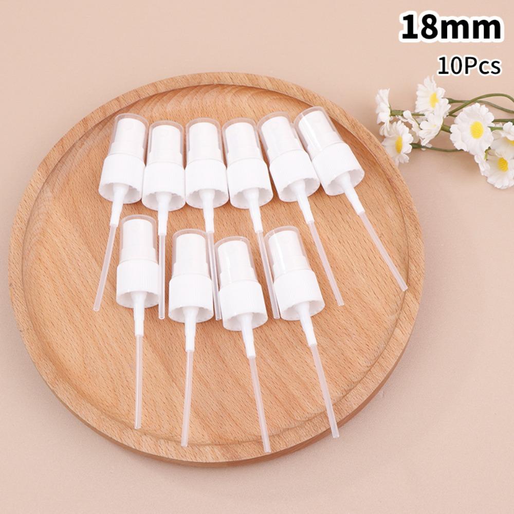 10Pcs Plastic Spray Bottle Replacement Nozzles 18/20/24mm Bottles Multi-purpose Fine Mist Sprayer Leak Proof Reusable