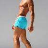 UXH Men's Stylish Stripe Quick-Dry Nylon Swim Trunks with Pockets