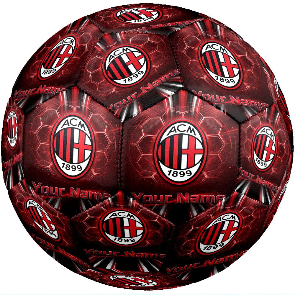 AC Milan Fashion Size 5 Football Wearproof Non‑Slip Soccer Ball For Sports Training Entertainment Use