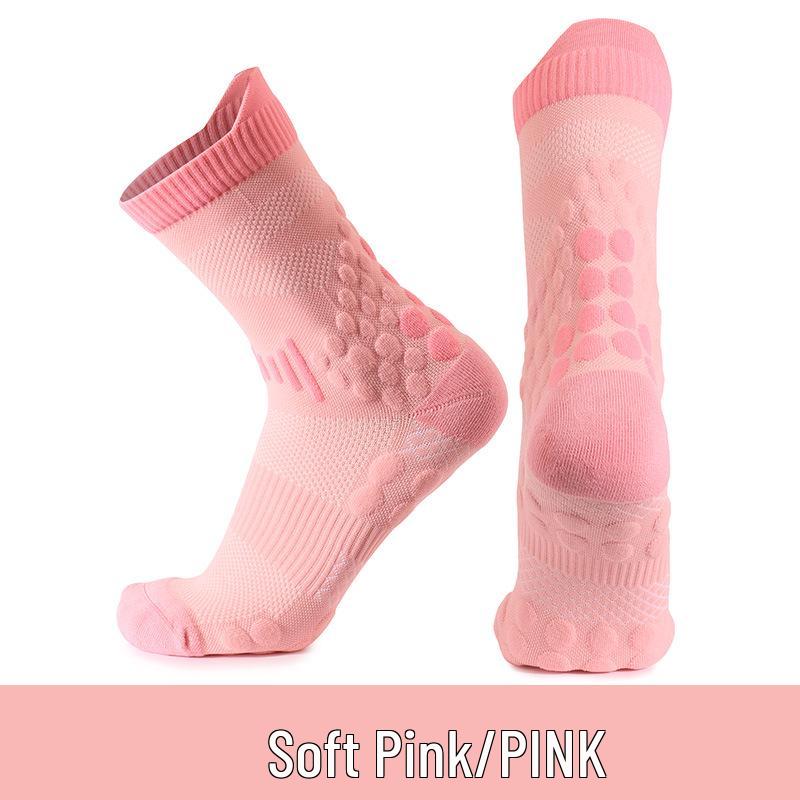 

Men s & Women s Mid-Calf Sports Socks - Cushioning, Sweat-Absorbent, Non-Slip for Running, Basketball & Badminton. One Size [39-45]
