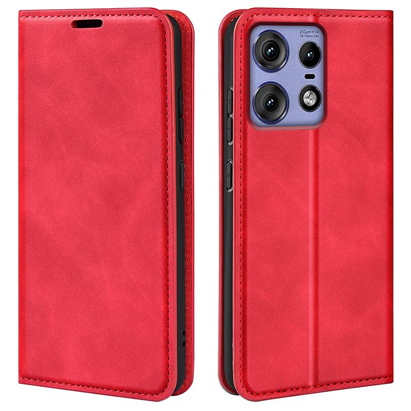 For Motorola Edge 50 Pro 5G Case Wallet Card Holder Skin-Friendly Leather Mobile Phone Cover