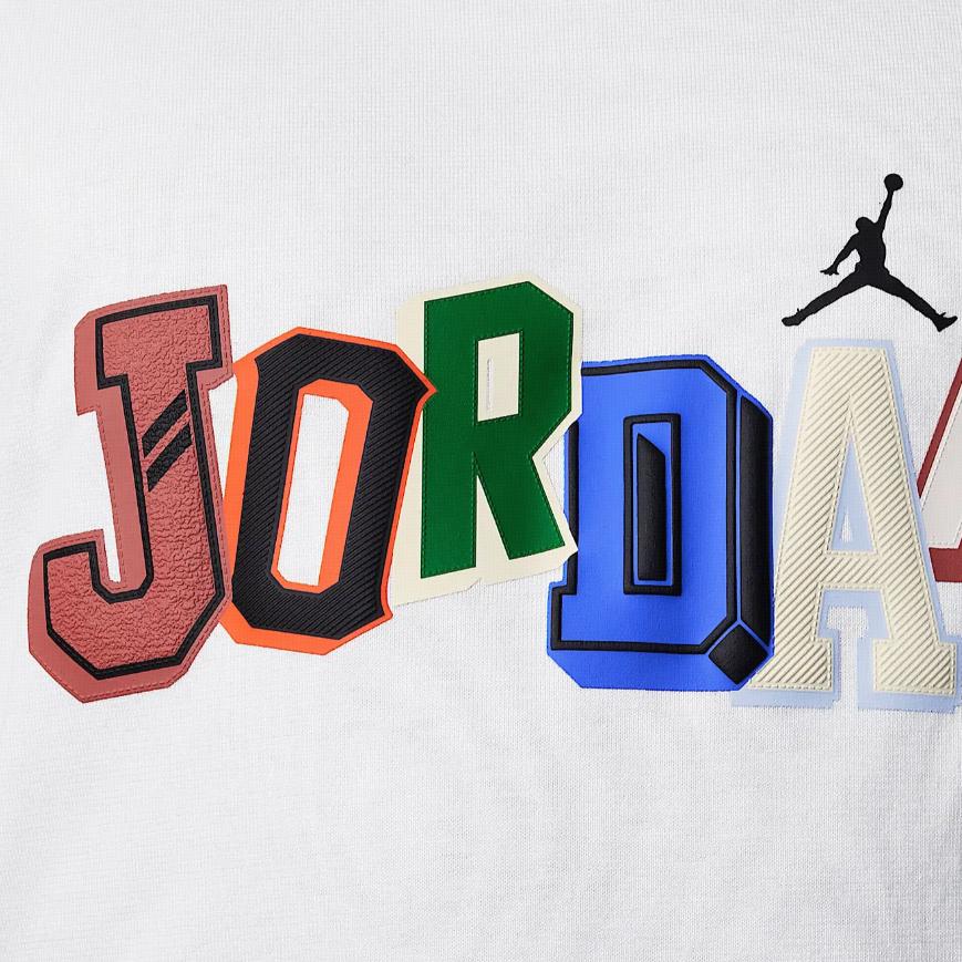 Jordan T-Shirt Minimalist Comfortable Short Sleeve Kids tops White IB9296-100