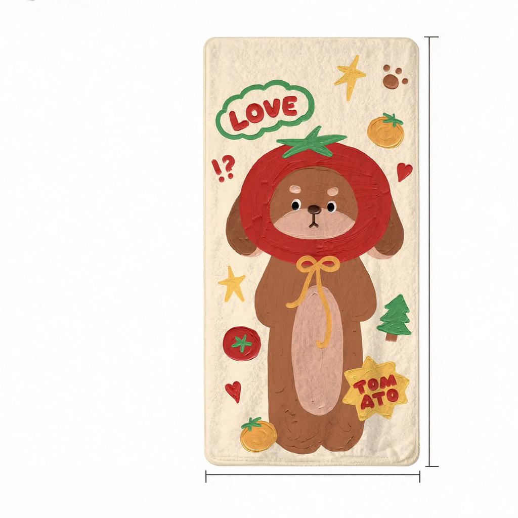 New Oil Painting Style Animal Beach Towel Cartoon Bath Towel for Men, Women, Children, and Adults