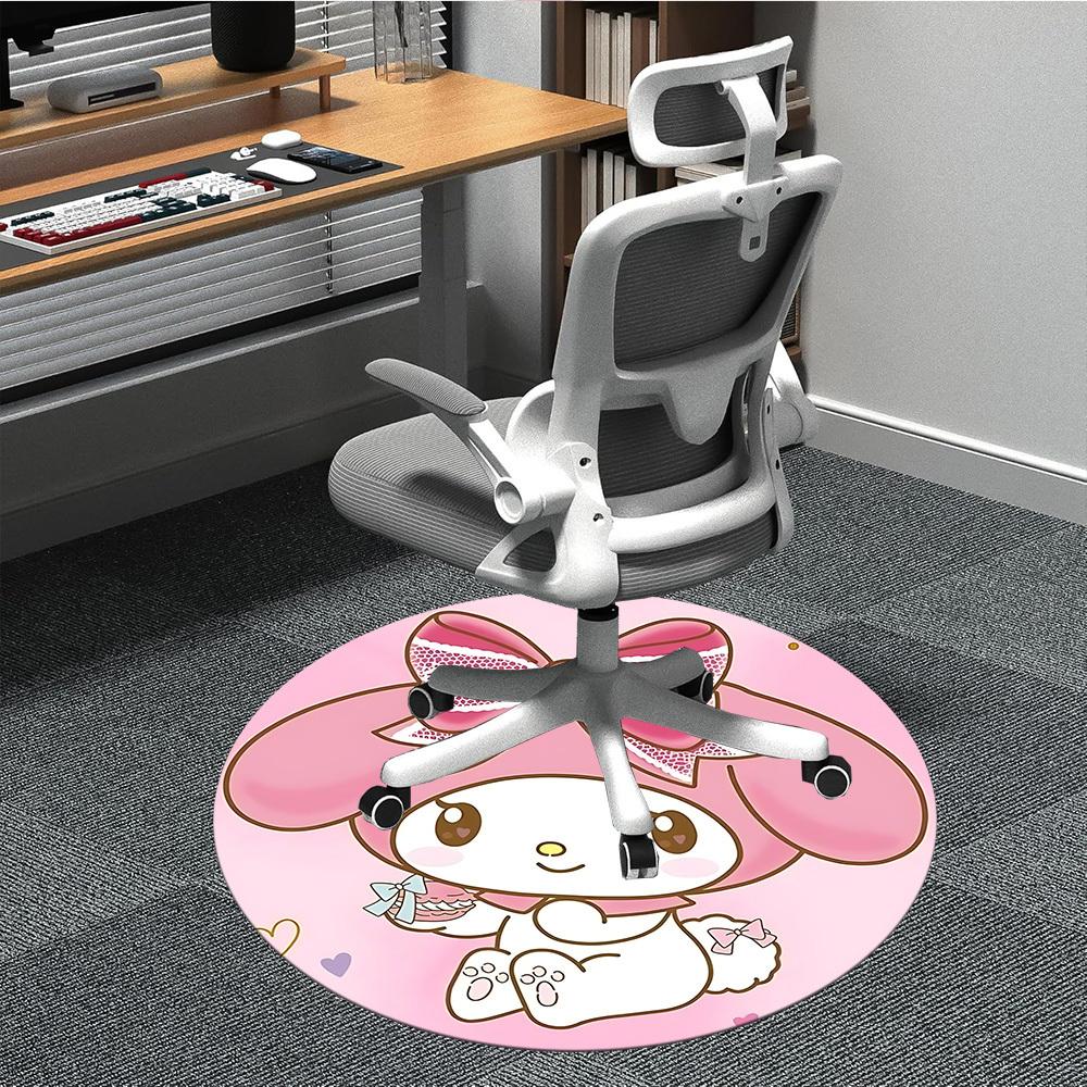 My Melody, Sanrio Office Round Area Rug,  Under Office Chairs Bedroom Living Room Home Decor a0908148