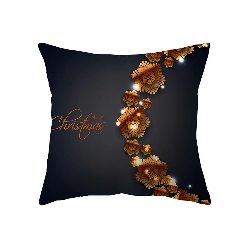 Home Decor Christmas Theme Decorative Print Pattern Cushion Cover Home Living Room Sofa Decor Throw Pillow Pillow Cover