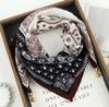 Chic Autumn/Winter Silk Scarf with Magnetic Golden Ball Clasp – Korean Style Neck Warmer