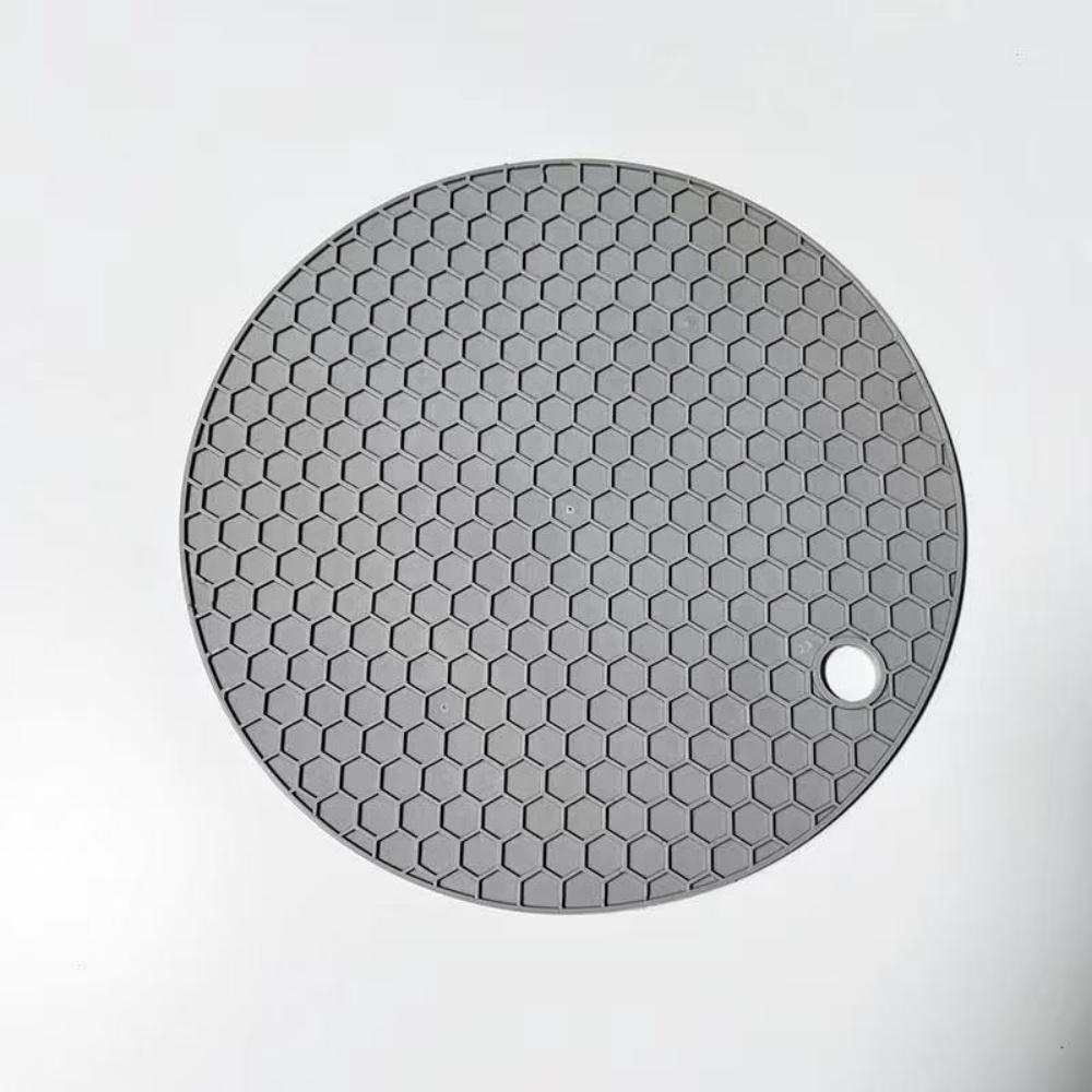 Silicone Heat Resistant Mats, Non-Slip Round Kitchen Pot Pads, Countertop Protector, Cup Coasters for Home Kitchen Accessories