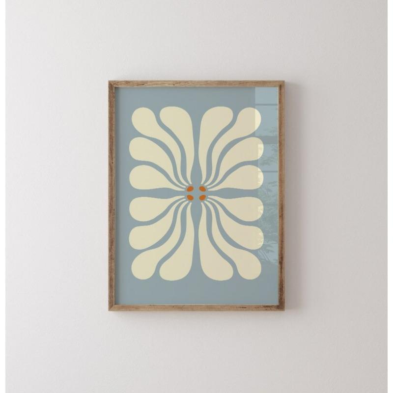 Blue Matisse Print Poster Flower Market Canvas Painting Boho Simple Modern Daisy Wall Art Gallery Living Room Decoration