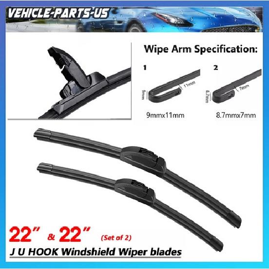 

Front Windshield Wiper Blades Set for GMC Sierra 1500 2500HD 3500HD 2007-2018