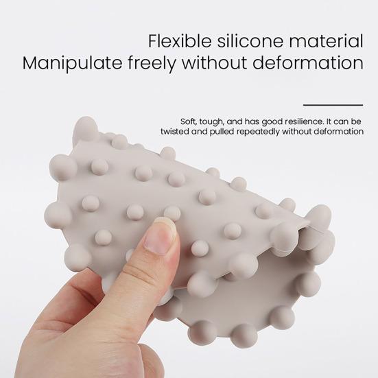 Silicone Soap Dish with Drain Anti-Slip Bottom Self Draining Bar Soap Holder Soap Tray Bathroom Sink Organizer