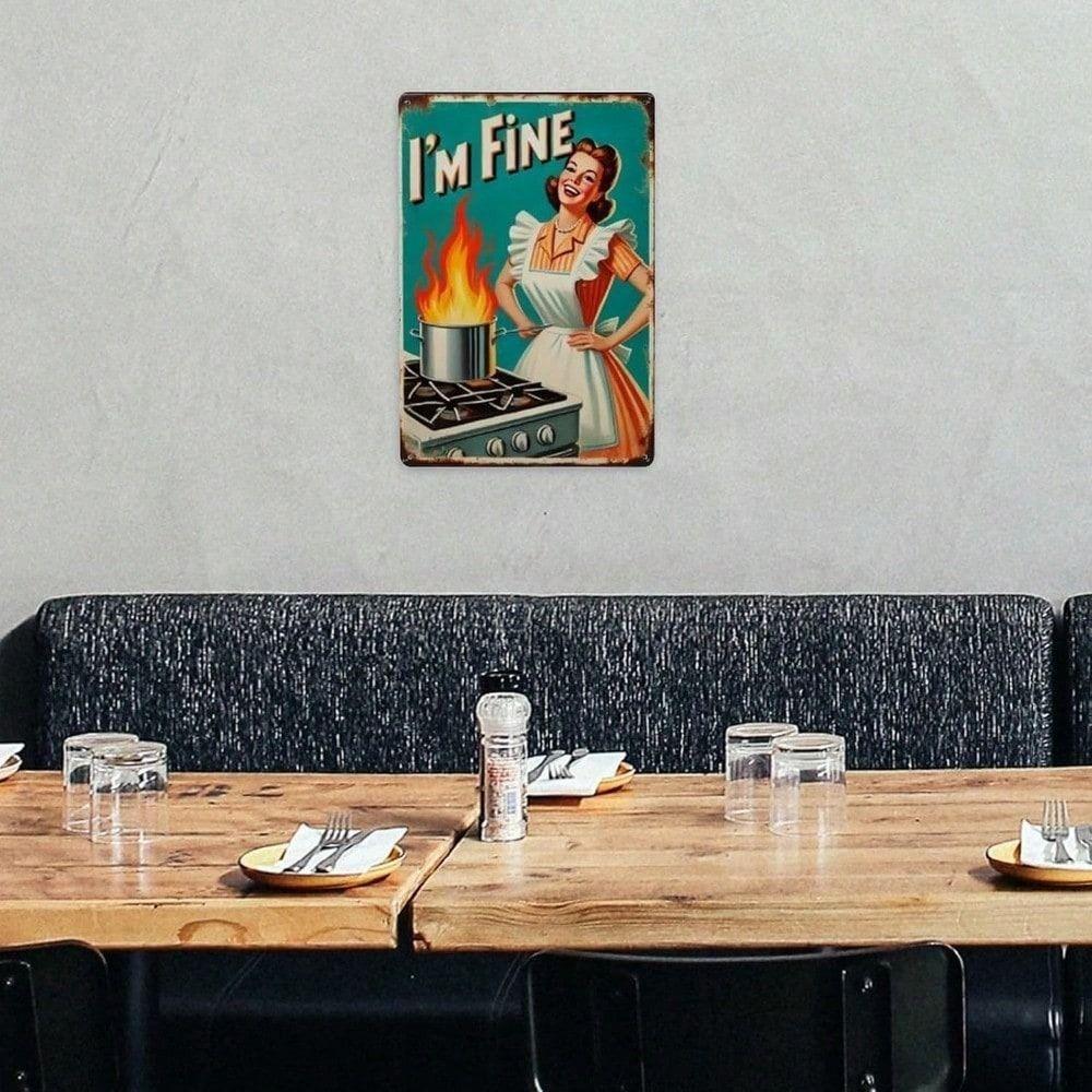 Vintage Metallblechschild 8x12 Zoll Wanddekoration Retro-Poster für Bar Garage
