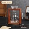 Sand Birch Solid Wood Pour-Over Coffee Stand with Filter Holder and Cloud Pot - Home & Commercial Use