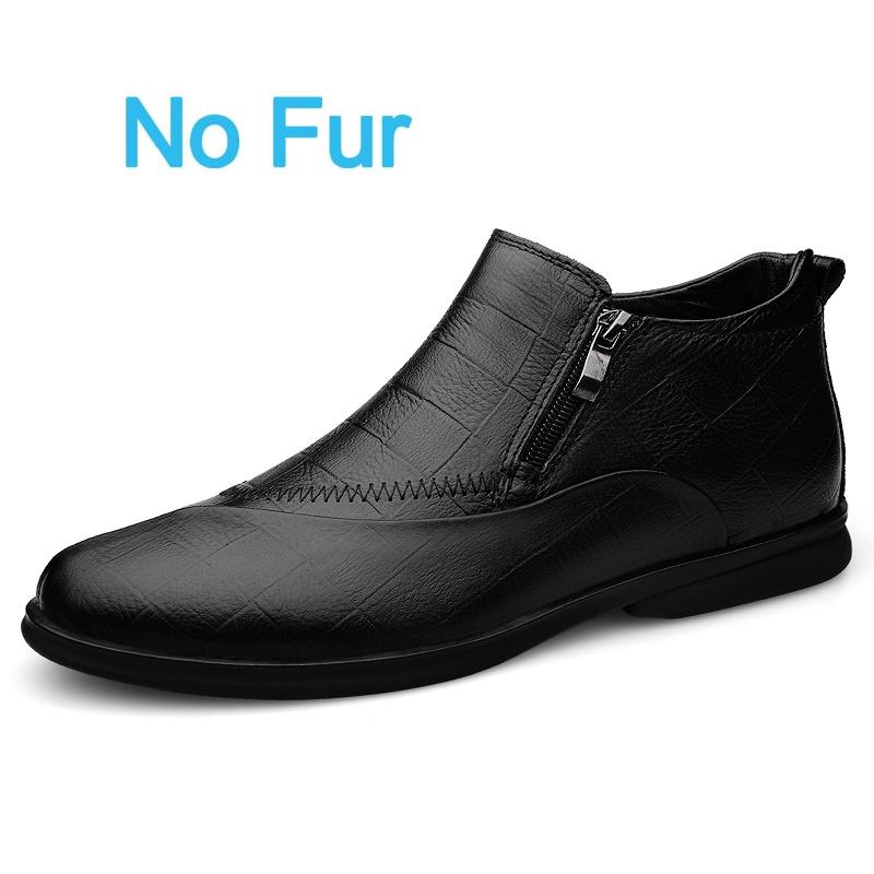 British Style Men Genuine Leather Chelsea Boots 2025 New Business Boots Outdoor Antiskid Ankle Boots Flat Designer Shoes