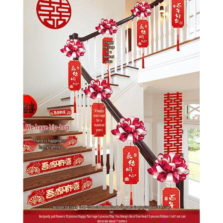 Wedding Handrail Decor: Stair & Balcony Floral Accents for Venue Styling