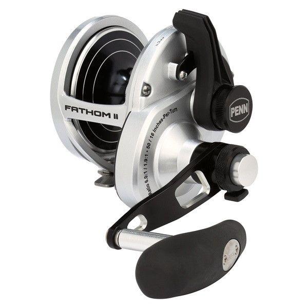 Used Pen Reel Japan Bait Reel Fathom II 2 Speed 40NLD2-L Narrow Spool Handle: Left Handle