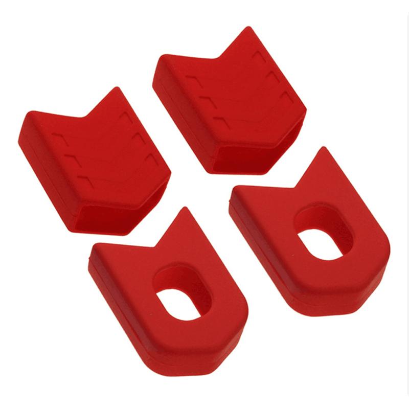 Bike Crank Protector Silicone Crankset Sleeve Protector Non-slip MTB Road Bike Crank Arm Protective Cover Bicycle Accessories