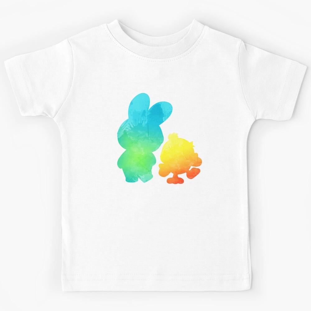 Bunny and Duck Inspired Silhouette Kids T-Shirt 110