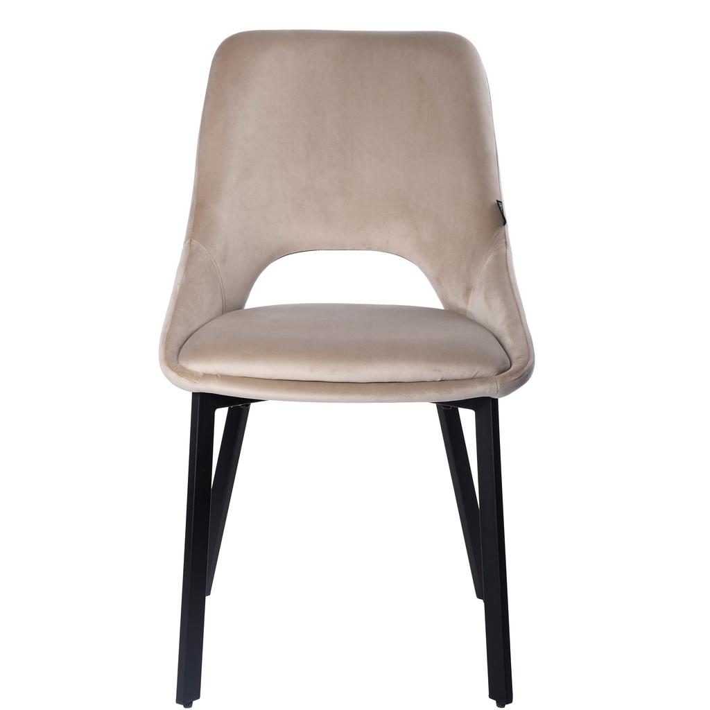 NUVIO upholstered chair, fabric, gray