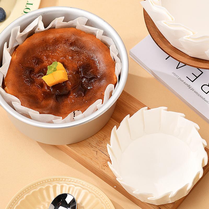 50 szt. 4 6 8 cali Bez zagnieceń Papilotka na babeczki Foremka do pieczenia na przyjęcie weselne Muffinki Ciasto Foremka Papierowa miseczka Odporna na olej Owijka na ciasto