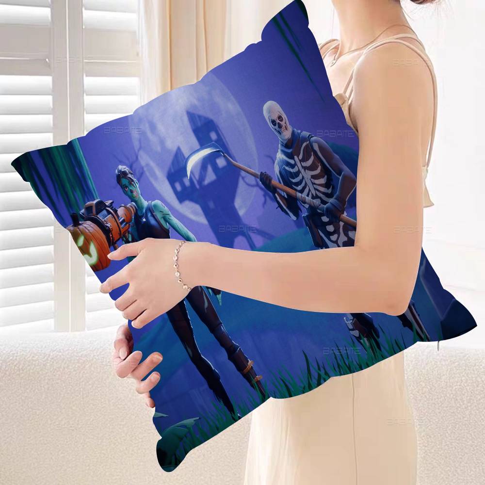 

F-Fortnites G-Game Pillow Gifts Home Office Furnishings Bedroom Sofa Car Cushion Cover case 45x45cm 12x12Inch