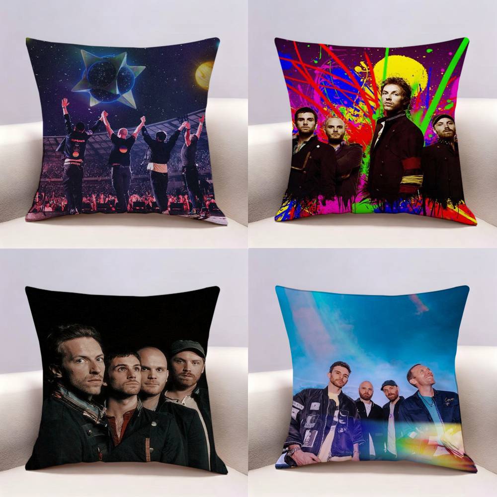 CColdplay Band Doublesided print Pillow Case for Sofa Living Room Home office Decor Protective Cover