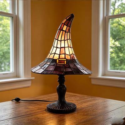 Hexenhut Lampe Foto Requisiten Vielseitig Wiederverwendbar für Wohnkultur Harz Ornament Gotische Zaubererhüte Nacht