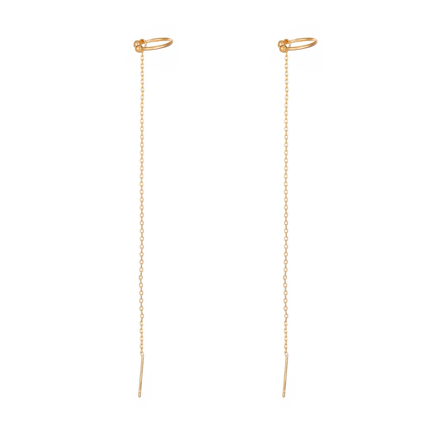 

Геометрические кисточки из циркона: Стильные серьги без прокола для женщин