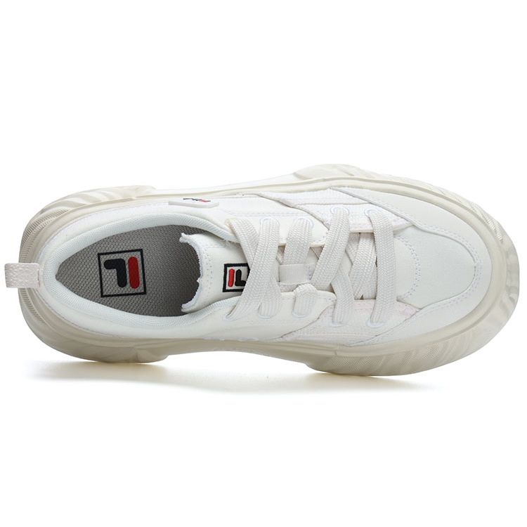 FILA Fosso Casual Shoes Simple Comfortable Low-Top Canvas Shoes Women sneaker White F12W322301FWA