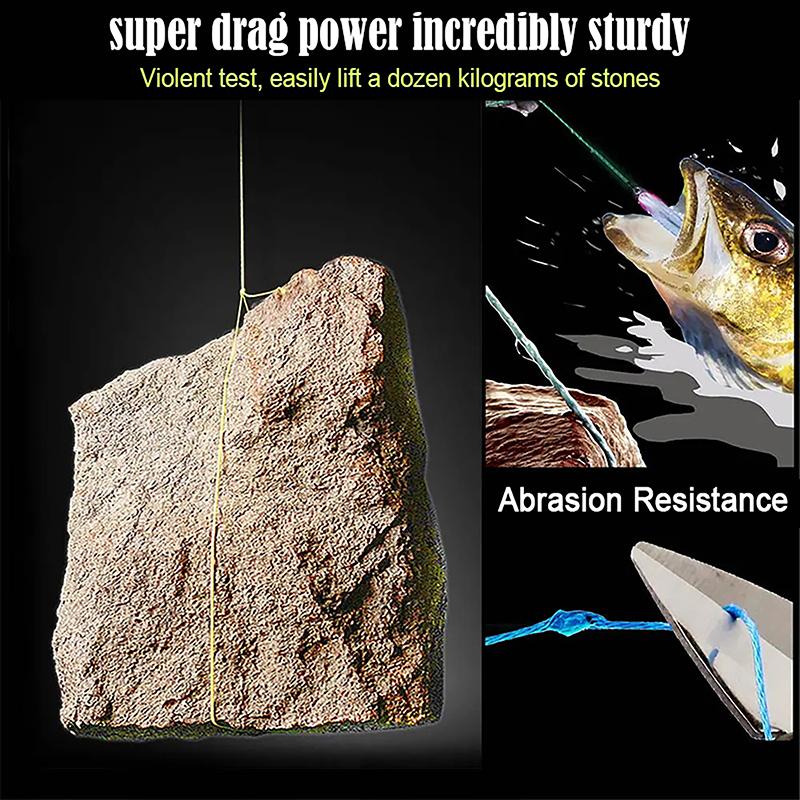 Multifilament Line Carp Fishing Cord Fishing Thread Sea Fishing Strong PE X4 Fishing Line 100M Braided Fishing Line