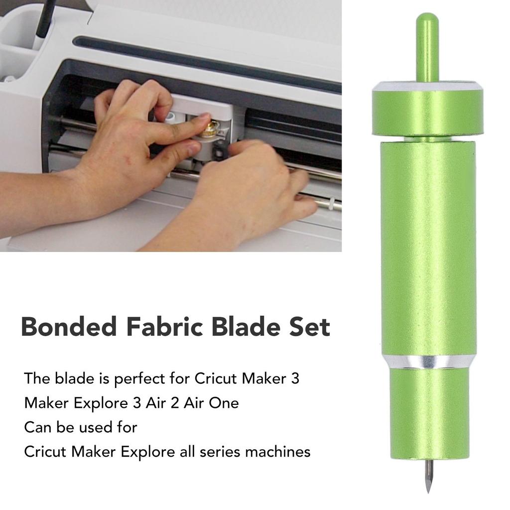 Bonded Fabric Blade Set Sharply 60 Degree Fabric Fine Point Cutting Blade with Sturdy Housing for Cricut Maker Explore