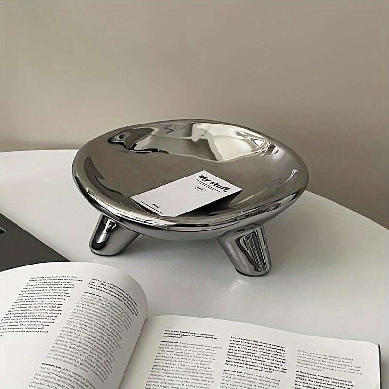 Niche Design Ceramic Tray Fruit Snacks Afternoon Tea Household Tray Dinner Plate Food Presentation