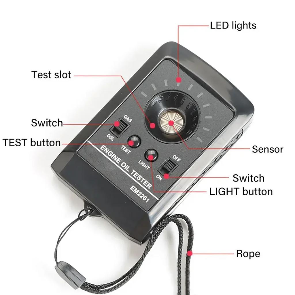 Auto Engine Diagnosis Gas Fluid Analyzers Oil Quality Tester Motor Engine Oil Quality Detector
