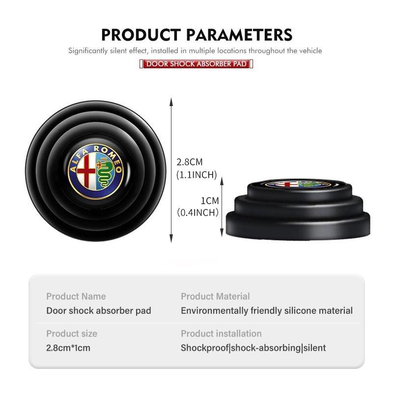 Pro Alfa Romeo 2026 Horká nálepka Tlumicí podložka dveří auta Tlumicí podložka kufru auta Pro Alfa Romeo 159 Giulietta 156 147