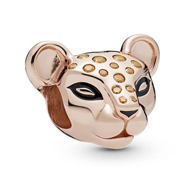 Подвеска из розового золота с цветком в виде листа и короны в виде сердца — фото 36