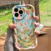 Phone Case: 2D Flat Design Suitable for iPhone 18 17 16 15 14 13 Pro Protective Case, Little Bunny On a Swing, Perfect Christmas and Halloween Holiday