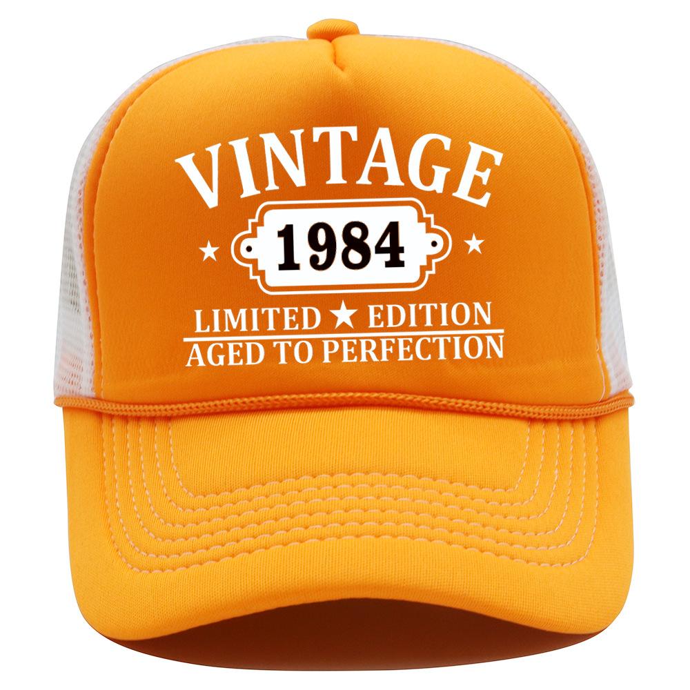 New Mesh Cap Vintage Outdoor Shade Baseball Cap European and American Hip Hop Men's and Women's Printed Truck Hat