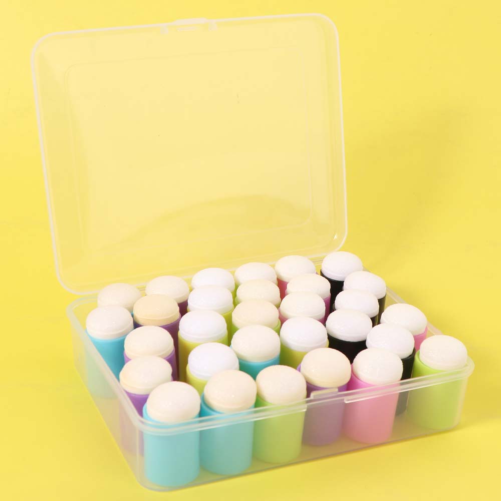 30pcs Inking Staining Finger Painting Sponge DIY Painting Finger Cot Colorful Dauber Sponge  Drawing