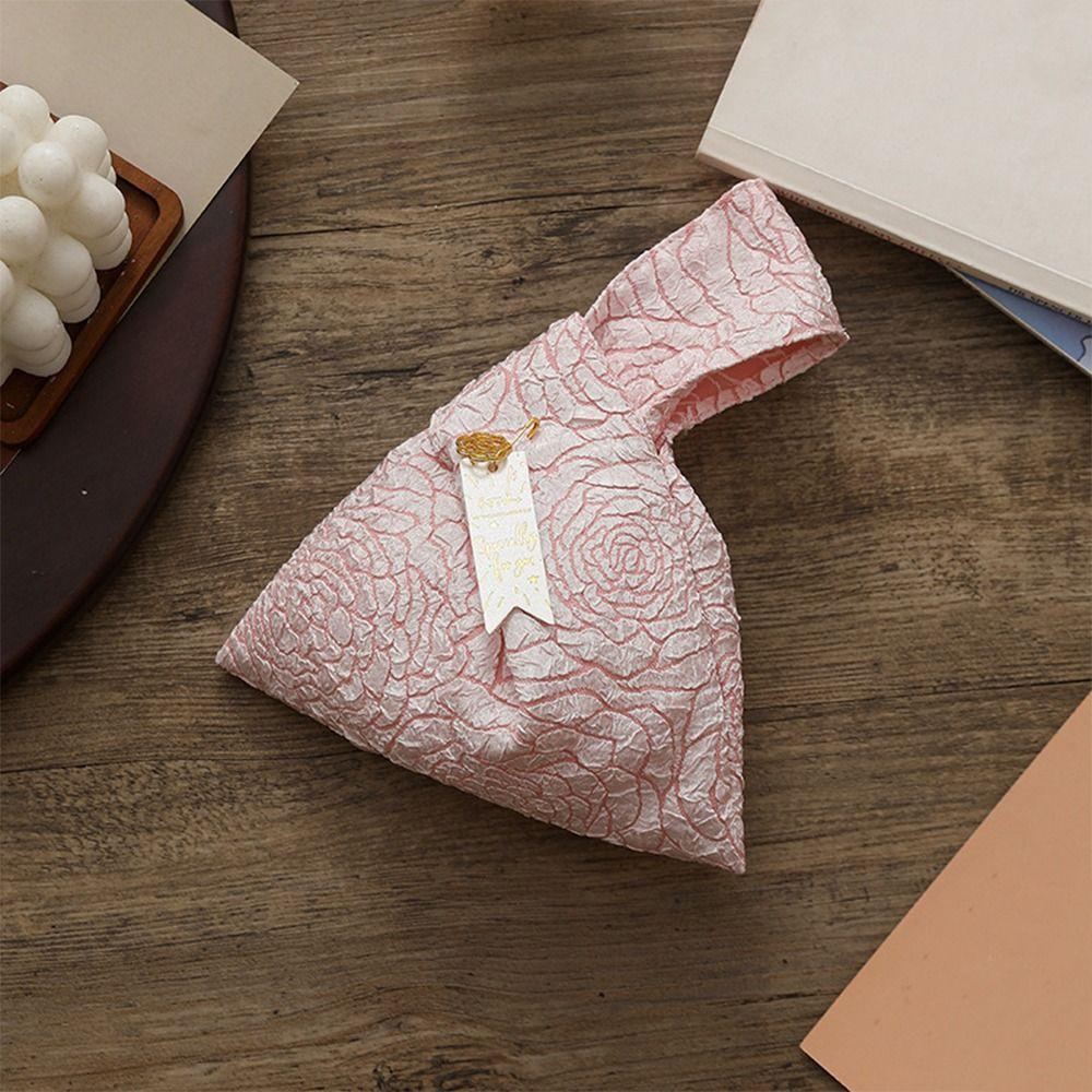 Portable Bag Chinese Style Candy Gift Bag Cloth Handheld Candy Storage Pouches Flower Gift Storage Bag Goodie Packing