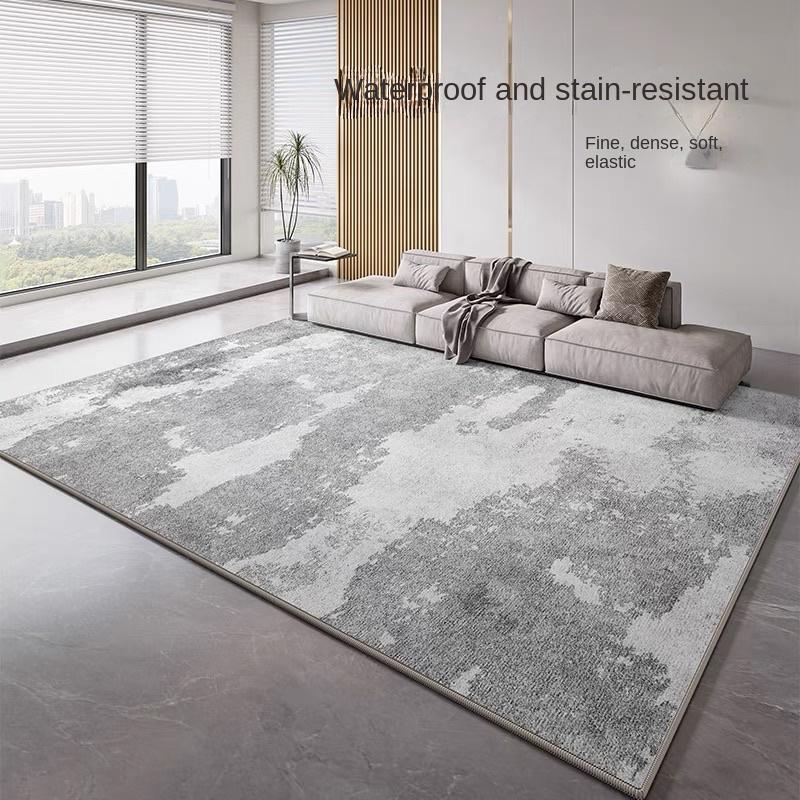 

Гостиная Большая площадь Кристалл Бархатный ковер Минималистский серый спальня Декор Коврик Балкон Удобный Мягкий Гардероб Ковер 400mmx600mm