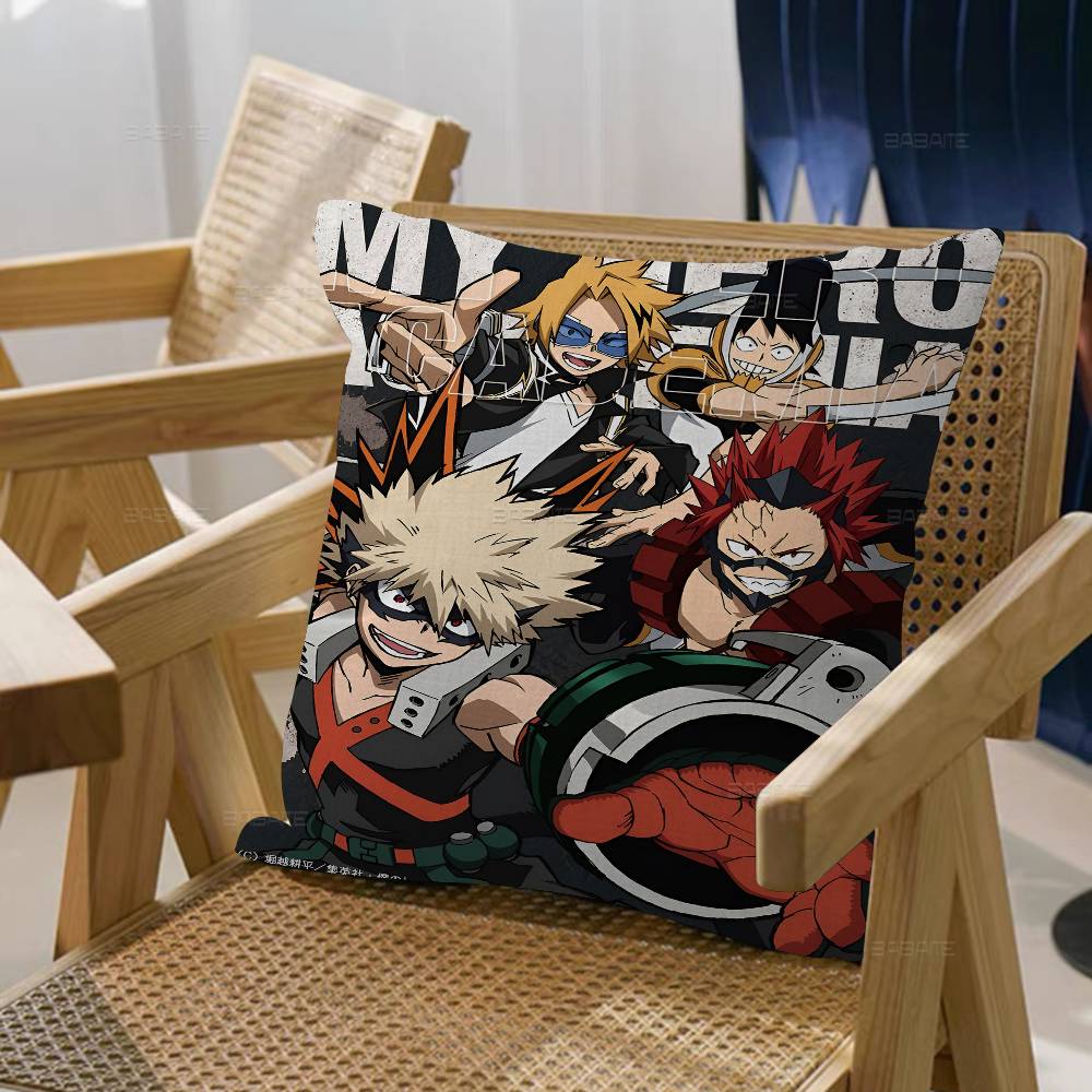 Anime B-Bakugo Katsuki Dekorativní Estetika Místnosti Povlak na Polštář Domácí Dekorace Ložnice Pohovka Postel Pohovka Potah na Polštář 45x45