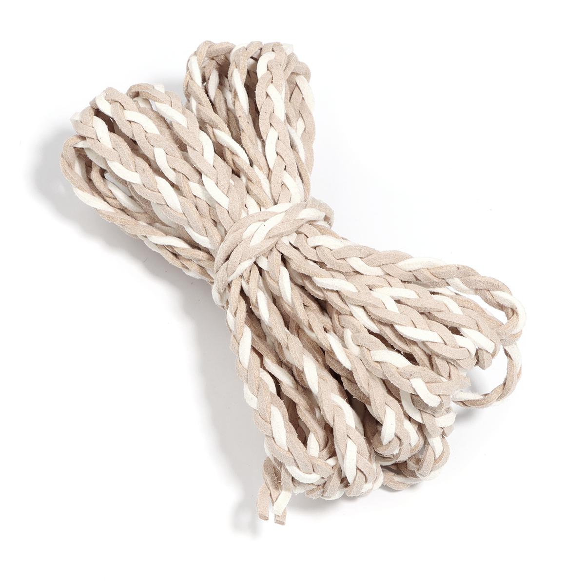 

5 yards/lot Color Korean Velvet Braided Cords Three-Strand Woven Rope for Handmade Jewelry Making DIY Bracelet Garment Accessory 6mm