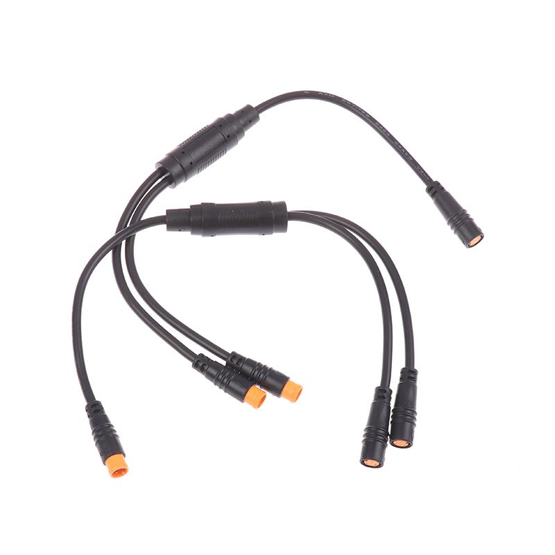 E-Bike Signal Sensor Waterproof Y-Splitter 1T2 3 Pin Connector Cables Sensor For Bafang Electric Scooter Bicycle Cord Parts