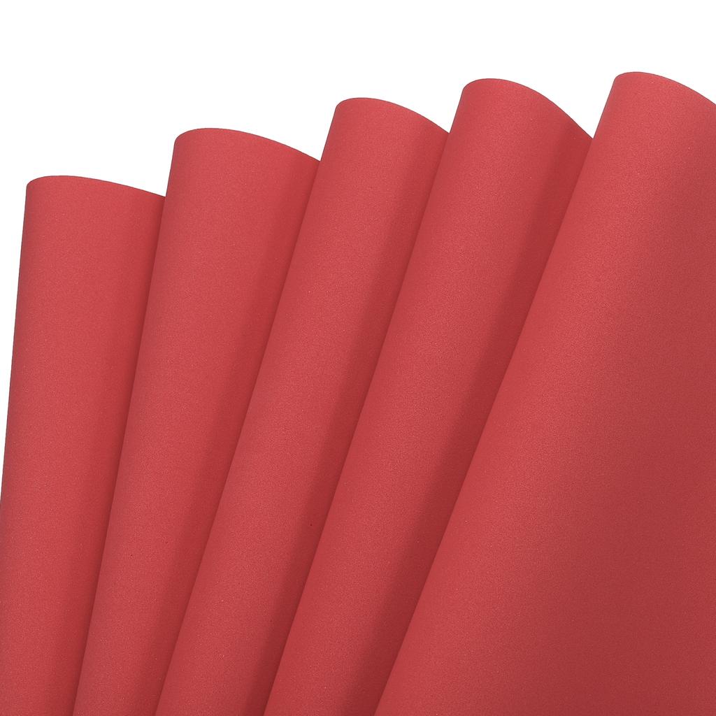 5pcs EVA Foam Sheets Red Crafts Foam Sheets for Costumes, Arts and Crafts Projects
