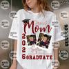 Proud Mom Graduate PNG Shirt Design, Custom Graduation Photo Shirt PNG, Personalized Class of PNG, Senior Mom Png File